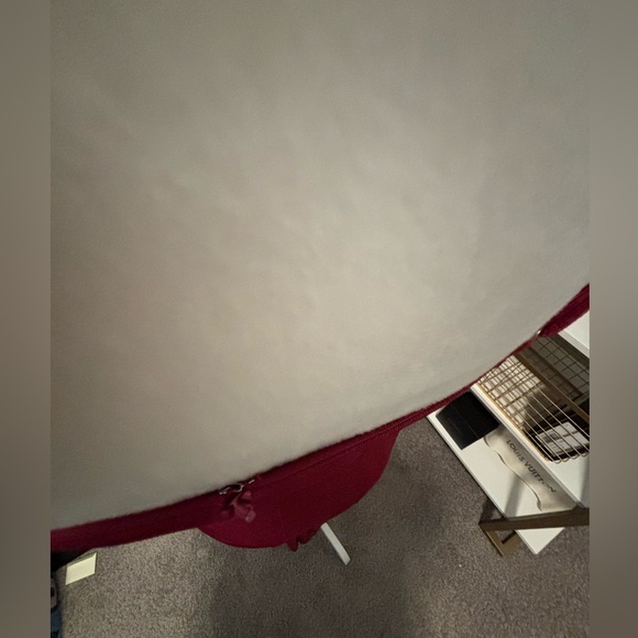 Lulus Luxe Option Wine Red Tulip Sleeveless Midi Dress Medium NWT - Picture 8 of 12